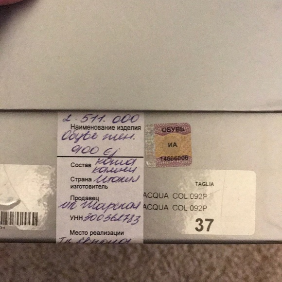 Beautiful Gianmarco Lorenzi aqua heels - Picture 8 of 8